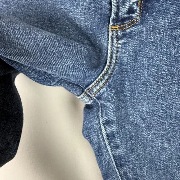 Abercrombie & Fitch Simone High Rise Ankle Jeans Raw Hem Size 26 2S SHORT EUC - Picture 4 of 9